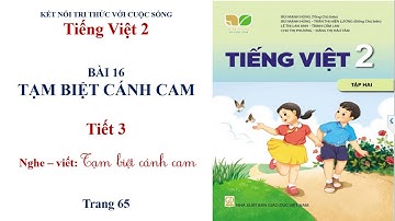 TIẾNG VIỆT - LỚP 2, TẬP 2: BÀI 16: TẠM BIỆT CÁNH CAM - TIẾT 3 -  KẾT NỐI TRI THỨC VỚI CUỘC SỐNG