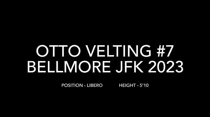 Otto Velting Volleyball Highlights l Bellmore JFK 2023 Libero