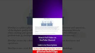 What is DevOps? | DevOps Explained in Tamil #devopstamil #devopstutorial #selvatechitops