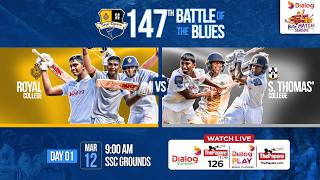 LIVE: Royal College vs S. Thomas' College - 147th Battle of the Blues 2026 - Day 01 screenshot 3