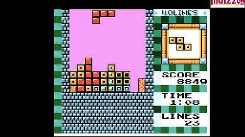 Tetris DX 40 Lines mode in 2 mins 16 secs