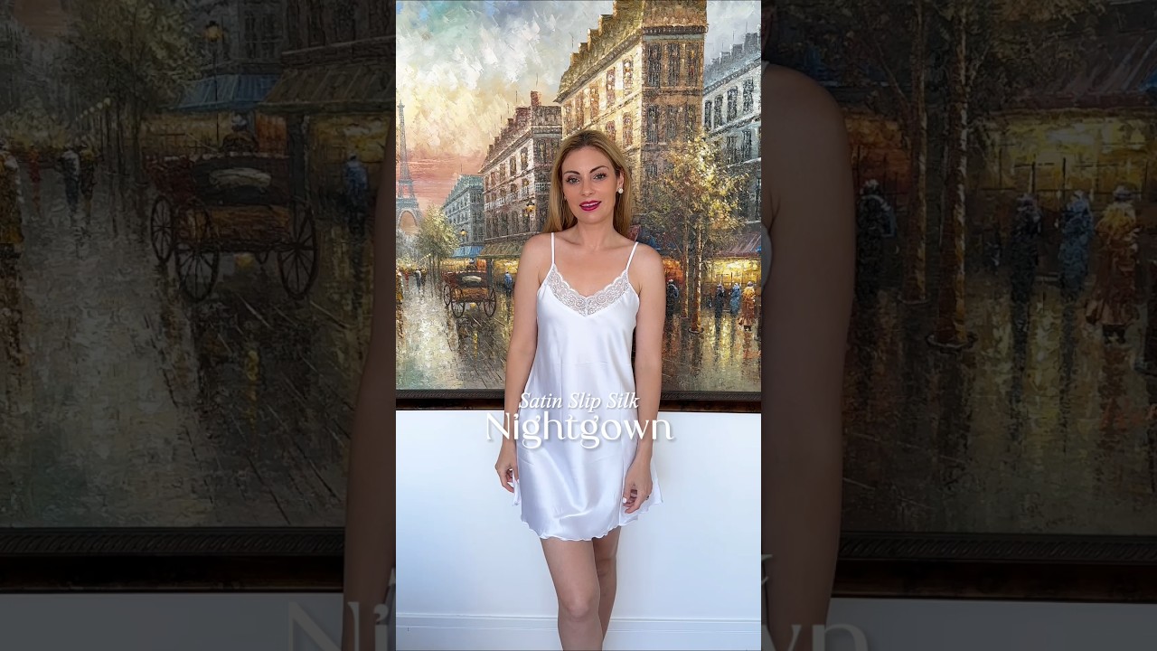 Satin Silk Slip Nightgown 💫 | Elegant, Soft & So Dreamy!