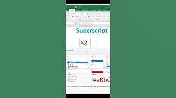 Superscript in Excel | Aksadur