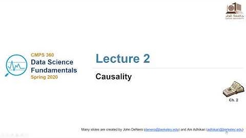CMPS 360 Data Science | S20 | Session 2 | Causality