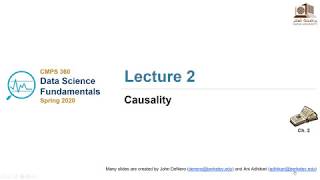 CMPS 360 Data Science | S20 | Session 2 | Causality