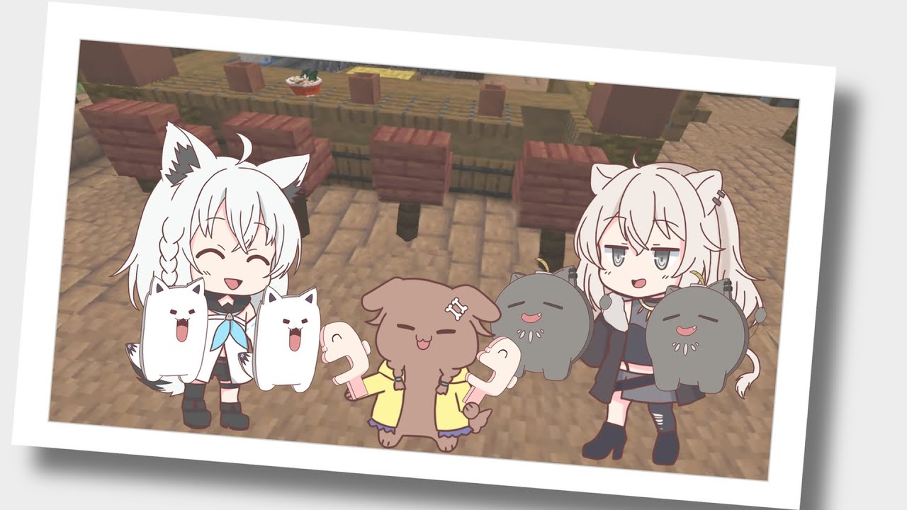 【手描き】リスナーが実装されたことに幸せを噛みしめるころさん【ホロ金策サバイバル／戌神ころね／白上フブキ／獅白ぼたん／ホロライブ／切り抜き動画／マイクラ】