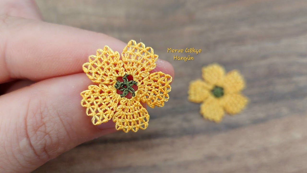 İĞNE OYASI ÇOK KOLAY 🌼 ÇİÇEK 🌼YAPIMI