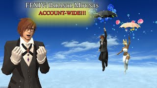 FFXIV: Parasol Mounts (Account Wide)