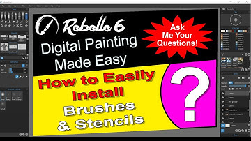 Rebelle 6 Pro Newbies Guide - How to Use Rebelle 6 Software Tutorial | Installing Stencils & Brushes