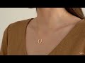 Gold Horseshoe Necklace Video