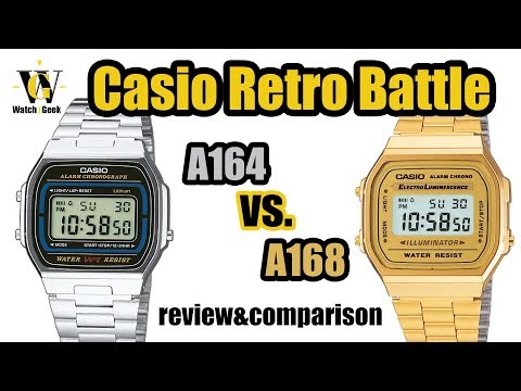 Casio A164 and A168 - review and comparison (and how to tell a fake)