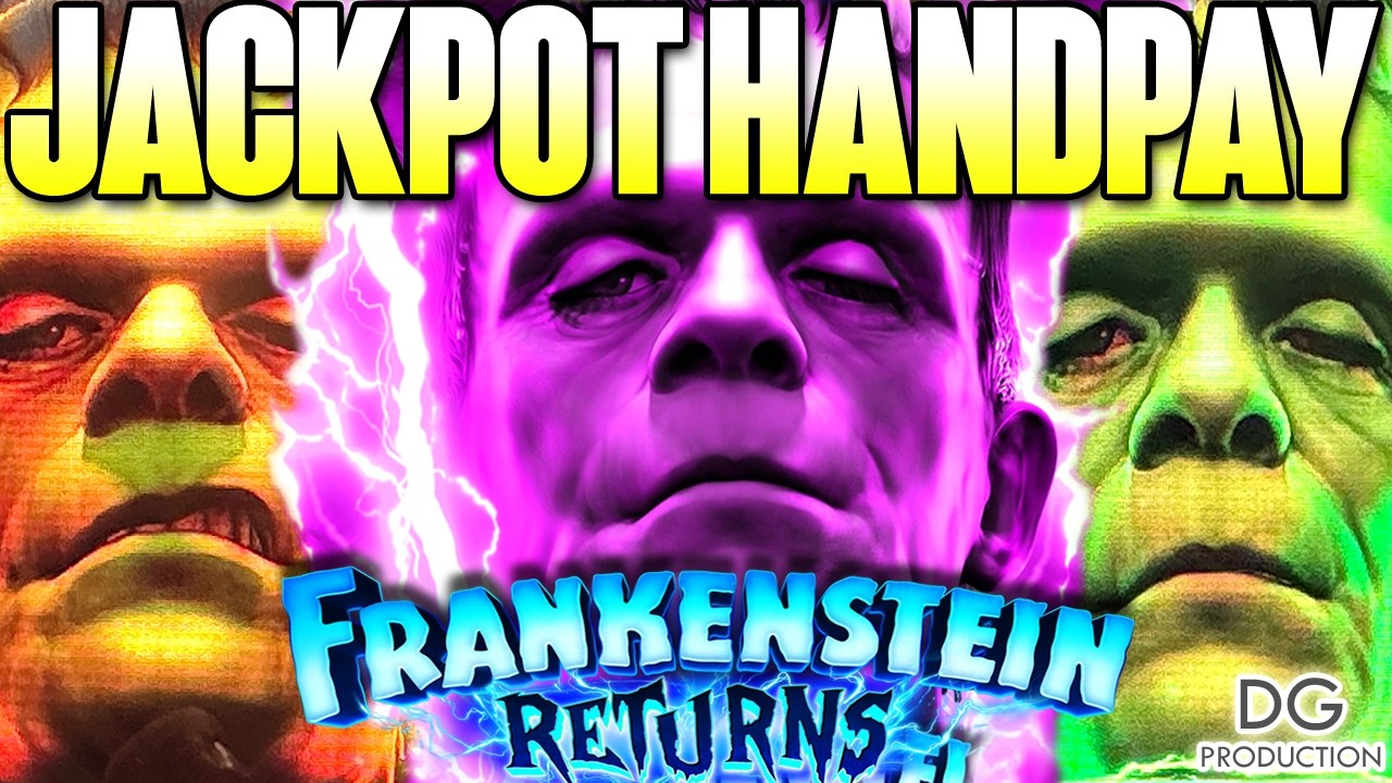 🚨OMG🚨JACKPOT HANDPAY NEW FRANKENSTEIN RETURNS HUGE WIN LAS VEGAS SLOT MACHINE IT'S ALIVE! BIG WIN