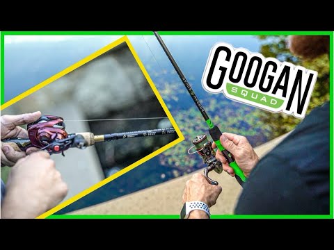 Ultimate GOOGAN SQUAD ROD GREEN vs. GOLD Fishing Challenge!! (+Review) 