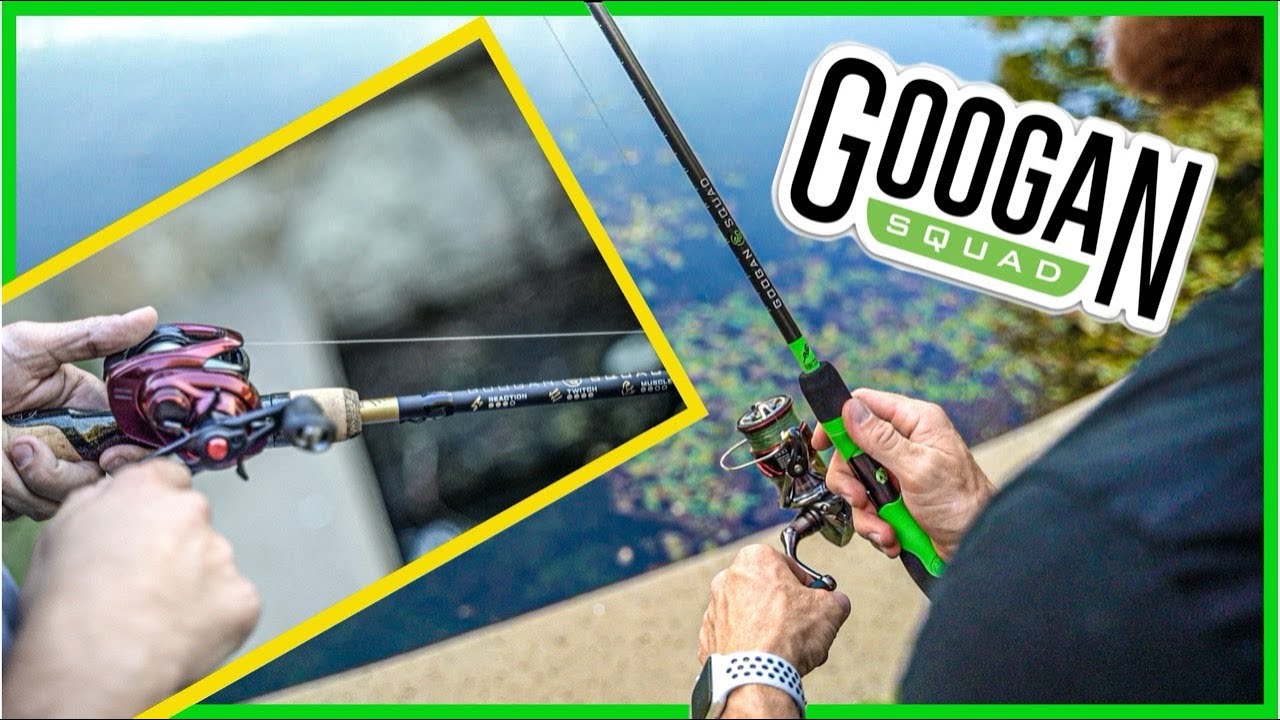 Ultimate GOOGAN SQUAD ROD GREEN vs. GOLD Fishing Challenge!! (+