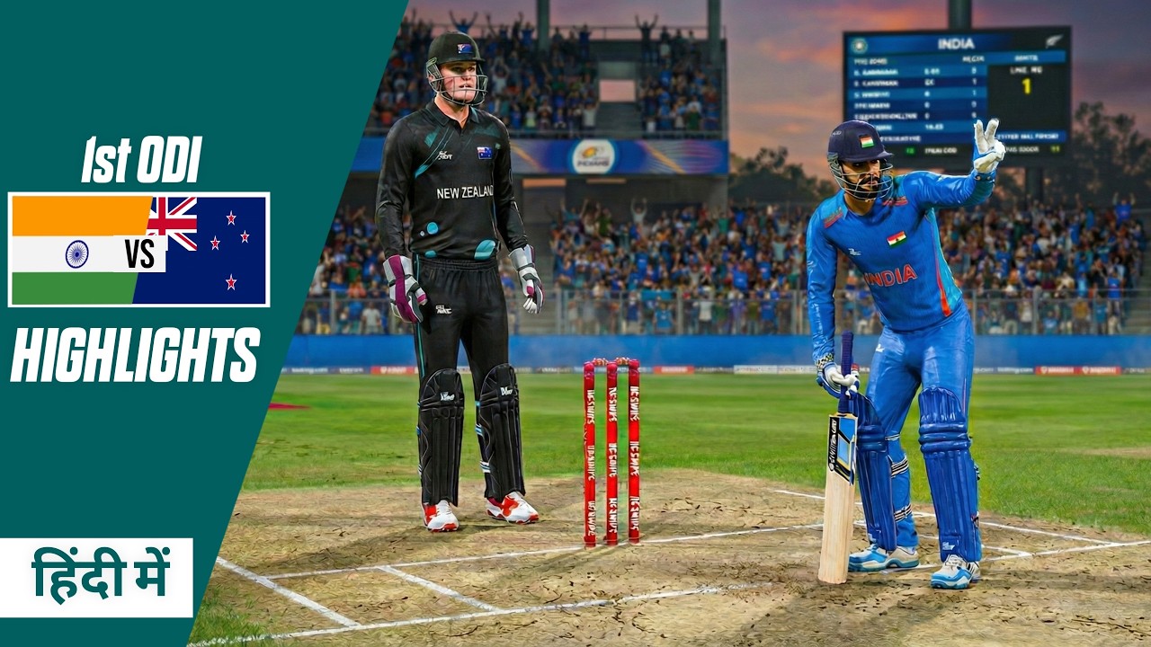 India vs Newzealand 1st Match Highlights | IND vs NZ ODI series 2026 ...