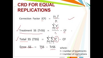 Completely Randomized Design (CRD)