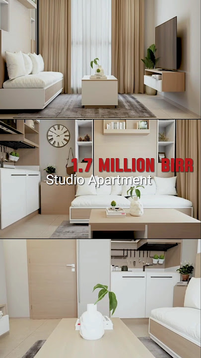 Ovid Real estate : Studio Apartments      price :1.7 million birr full #apartment #realestate