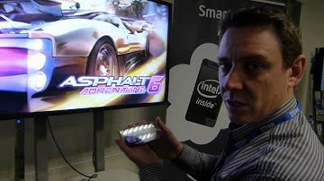 Asphalt 6, Opera 12 demos on Intel Smartphone