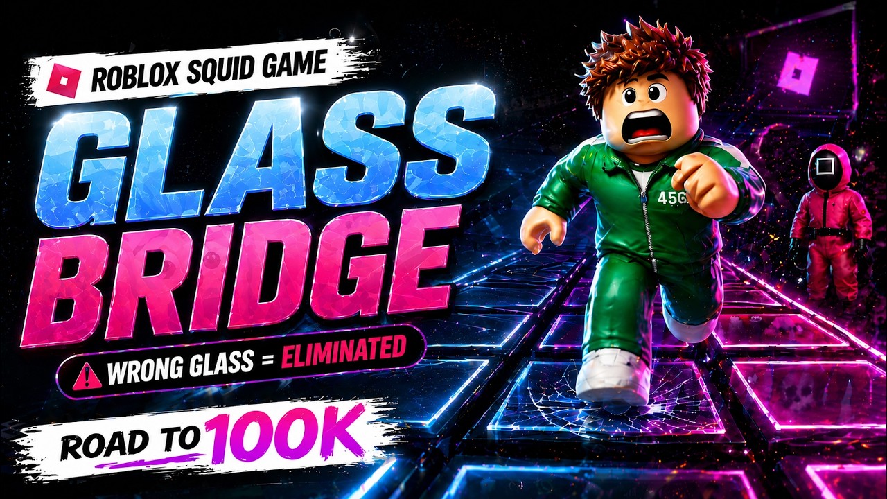 Risked Everything on the WRONG Glass 😭 (Roblox Squid Game) GO FOR 100K