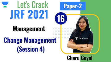3:00 PM - JRF 2021 | Management by Charu Goyal | Change Management