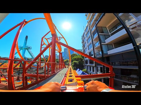 The Big Dipper Hot Racer Single Rail Launch Coaster Luna Park Sydney 2022