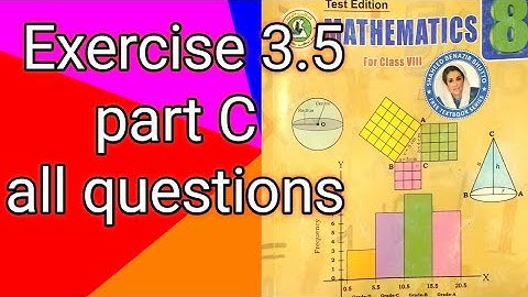 #Maths Class 8 | Unit 3 | Exercise 3.5 | Part C | Sindh Textbook board All questions