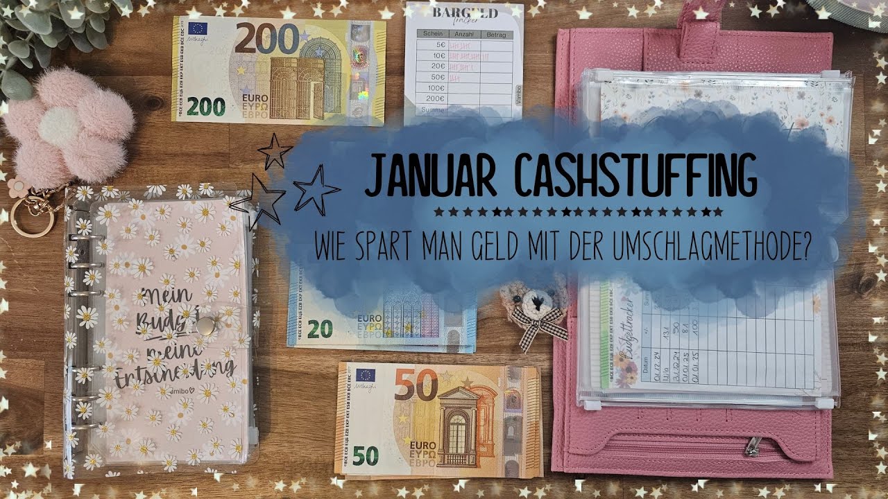 Cashstuffing Januar ✨Wie spart man Geld mit der Umschlagmethode? Schritt für Schritt Anleitung