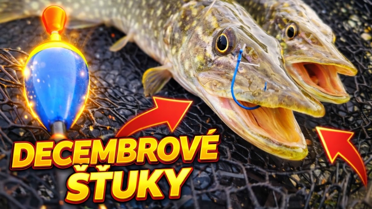 Lov  Šťuky na živú rybku v Zime 🐟 🎣 niečo som skúsil a záber bol do 5 minúť poznáš to ?