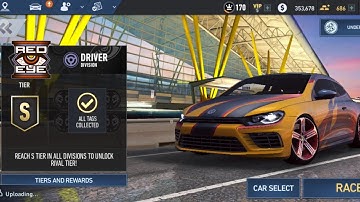 NFS: No Limits • Red Eye UGR • TIER S + Max Part Out + Customization • Volkswagen Scirocco R