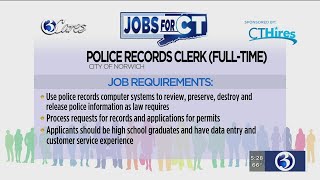 Jobs for CT: Police Records Clerk