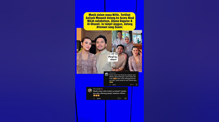 Masih dalam masa Nif4s, Aaliyah dan Thariq datang ke Akad Nikah Alyssa dan Al-Ghazali