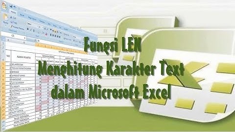 Menghitung Karakter Text dengan Fungsi LEN