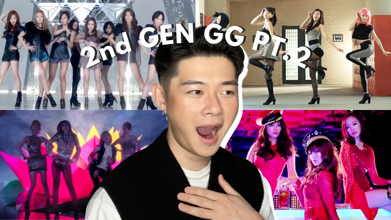 REACTING TO 2nd Gen Girl Group PT.2 (Sistar, SNSD, Miss A, 2NE1)