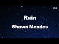 Ruin - Shawn Mendes Karaoke 【No Guide Melody】 Instrumental
