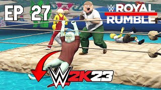 ROYAL RUMBLE in the Ocean? WWE2K23 Cartoon Wrestling Ep. 27