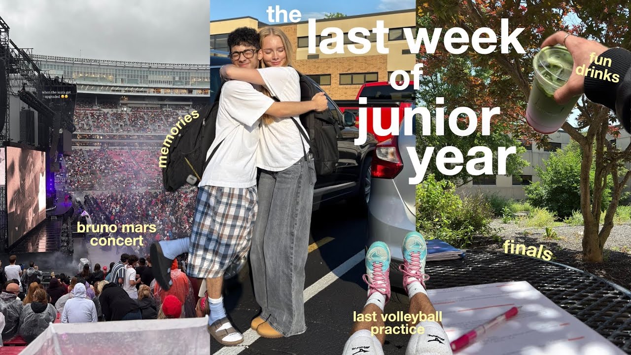week in my life vlog | last week of junior year, finals, concert, lasts ...