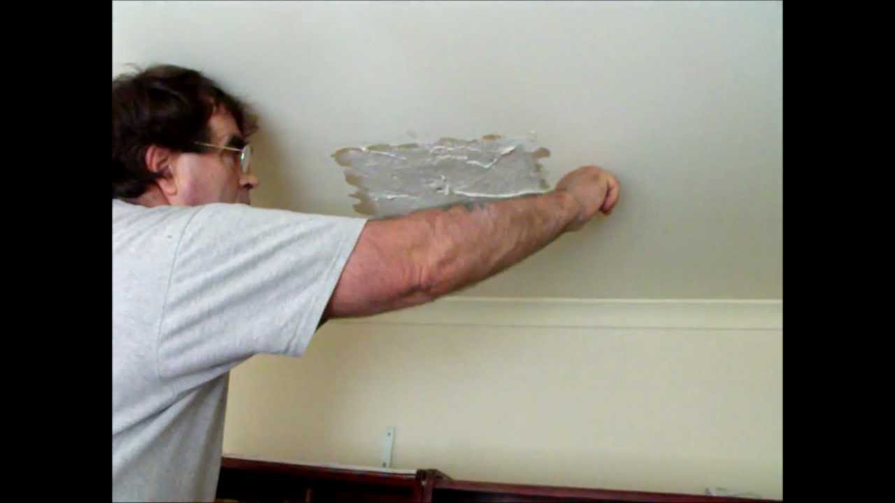 How To Repair A Hole In A Plasterboard Ceiling Where A Vent Was