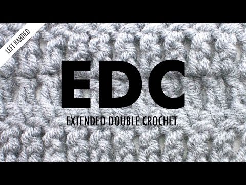 The Extended Double Crochet :: Crochet Abbreviation :: Left Handed