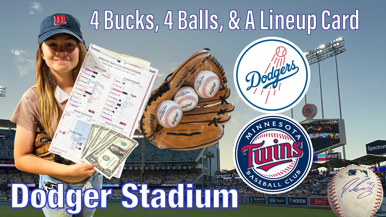 4 Bucks, 4 Balls & A Lineup Card - Dodgers v Twins