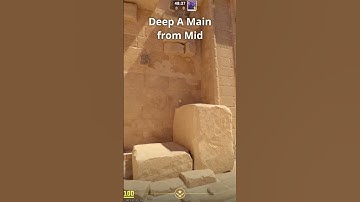 deep A main smoke from mid on Anubis #cs2 #counterstrike #shorts