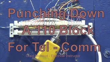 110 Block Punching Down 25 pair Cable