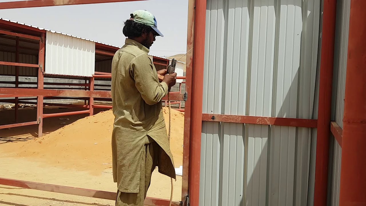 How to bulid a metal carport welding work in Saudi Arabia welding
