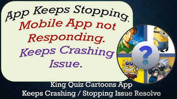 How To Fix King Quiz Cartoons App Keeps Stopping | Keeps Crashing Problem | Problem Resolved