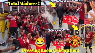 🔥 Lisandro Martinez, Ten Hag & Others Crázy In "Dressing Room" Celebration!😂Manchester United FA Cup