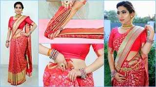 How to Wear SILK SAREE Perfectly - Hacks & Tricks | #Teenagers #Wedding #Fashion #Anaysa screenshot 4