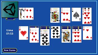 Unity 3D 2019.4: Solitaire game (tutorial) #EP7 screenshot 5