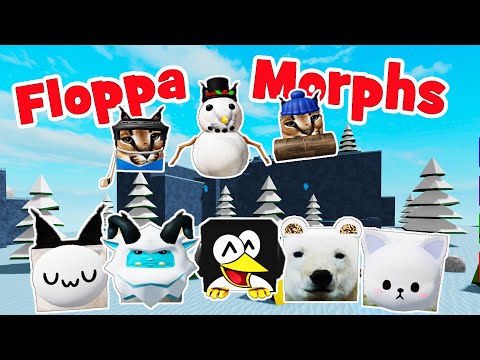Шльопа Снежная Карта ОБНОВЛЕНИЕ 21 морф, Где найти снеговика флоппа? Roblox Find The Floppa Morphs