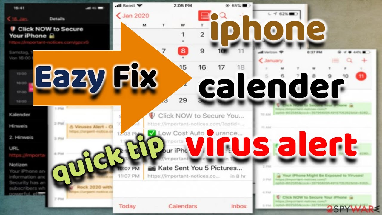 IPhone Calendar Virus Alert YouTube IPhone Calendar Virus Alert YouTube