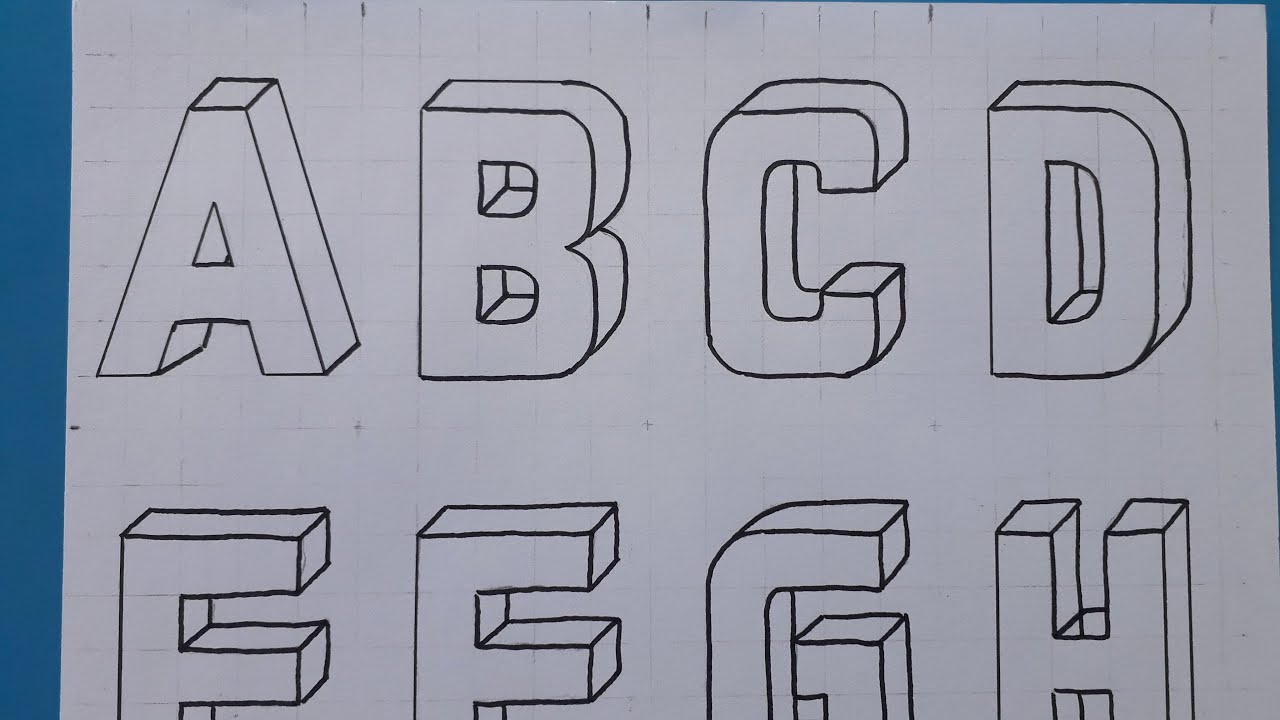 Abc 3d Letters