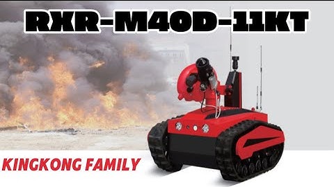 Little KINGKONG RXR-M40D-11KT the firefighting robot from GX #industrialrobots #automobile